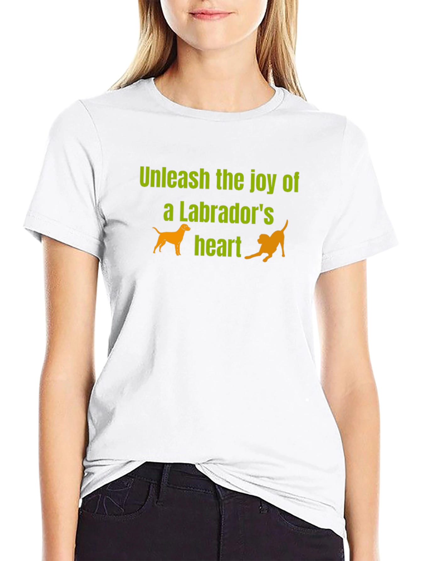Labrador Joy Black T-Shirt - Unleash the Heart!