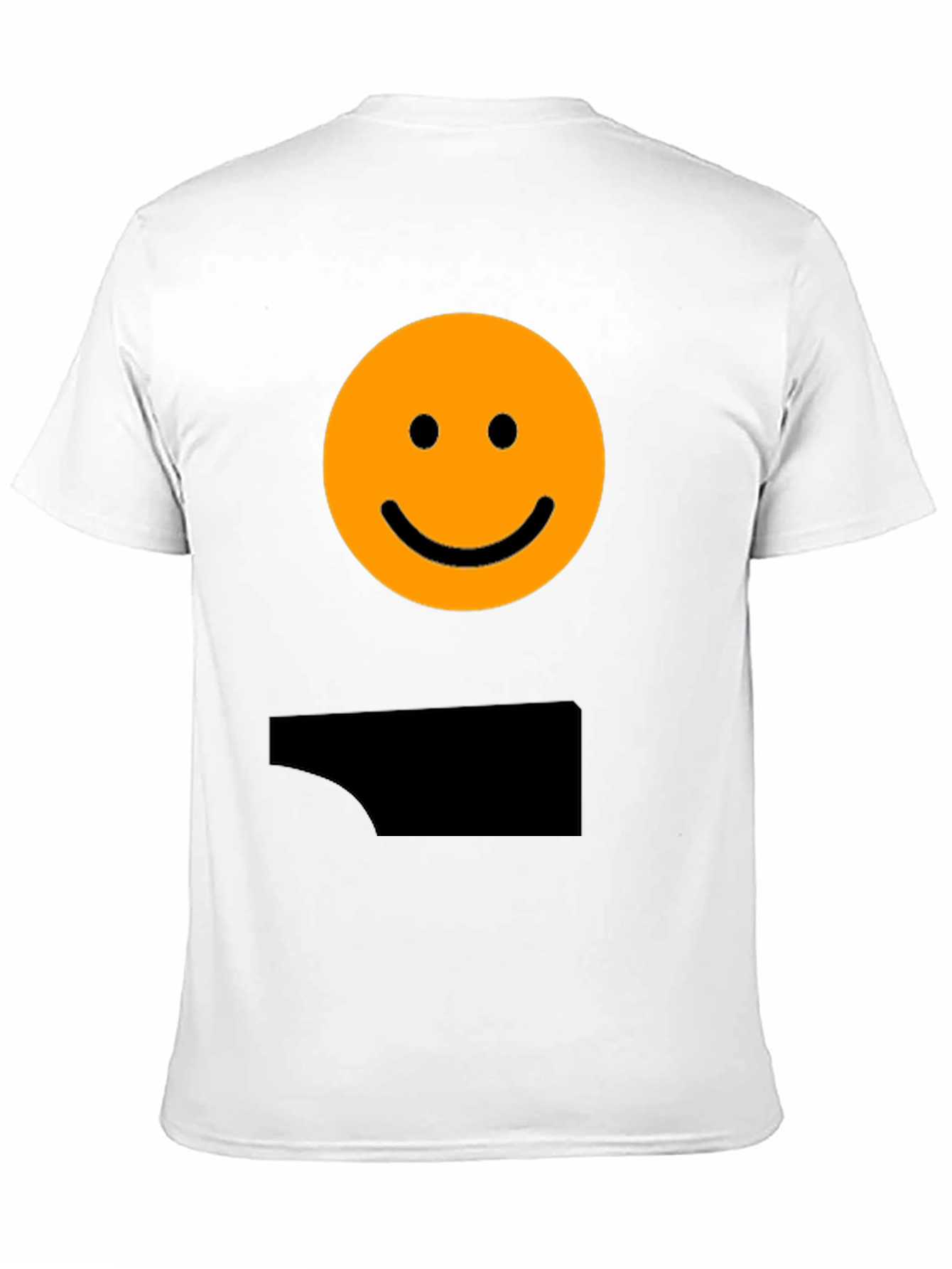 Smiley Face Graphic Tee - Black Casual Shirt