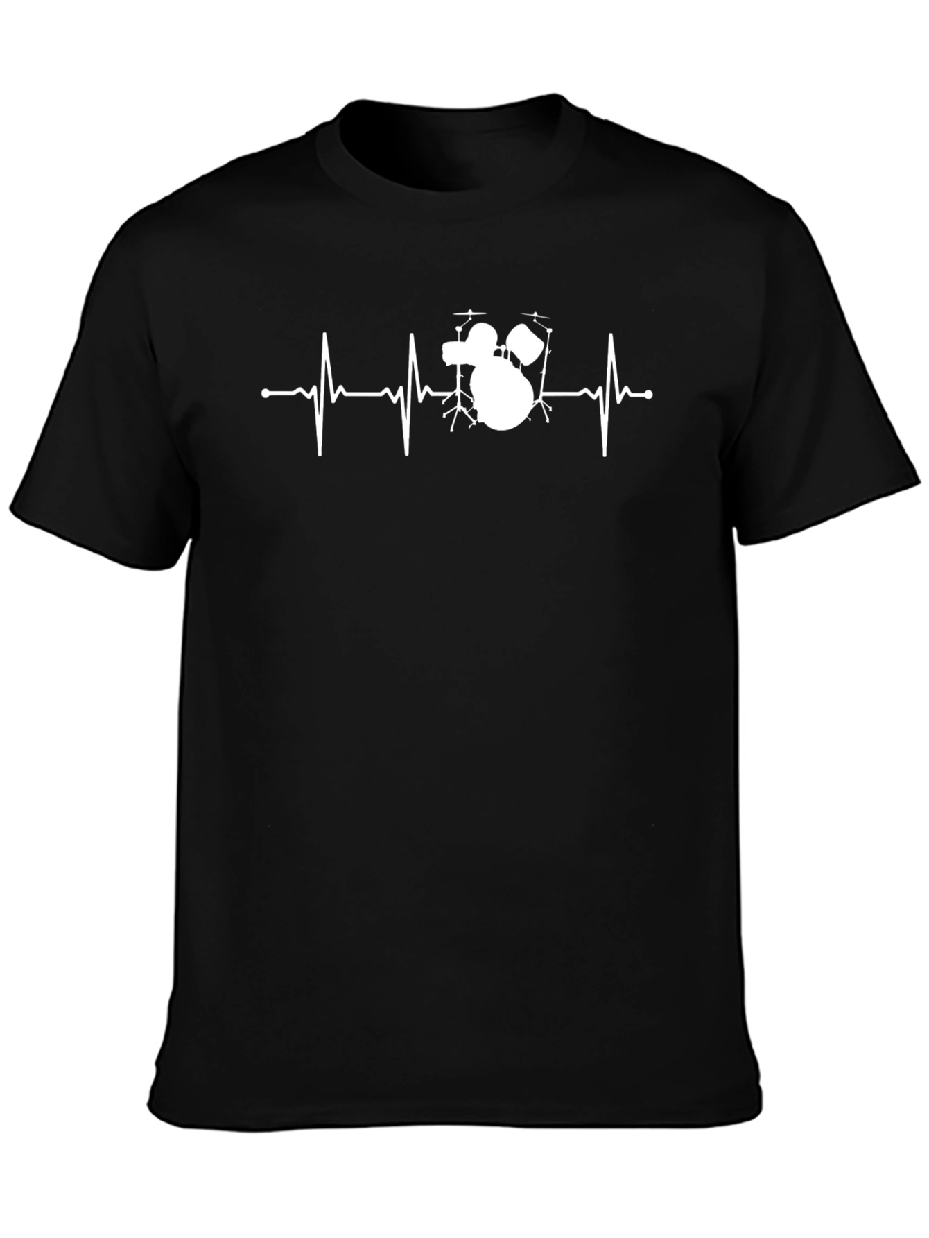 Drumbeat Heartbeat Graphic Tee - Music Lover Shirt