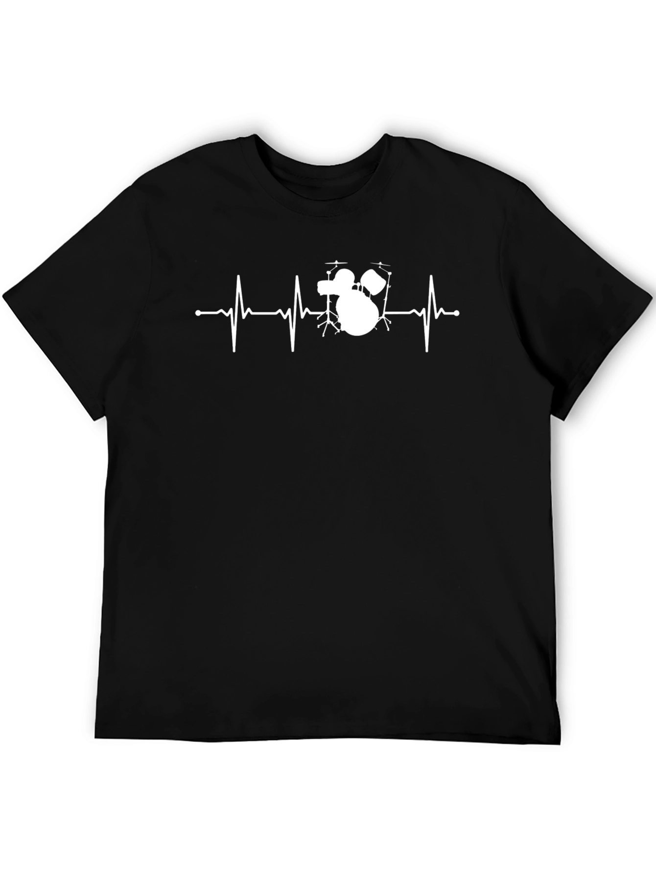 Drumbeat Heartbeat Graphic Tee - Music Lover Shirt