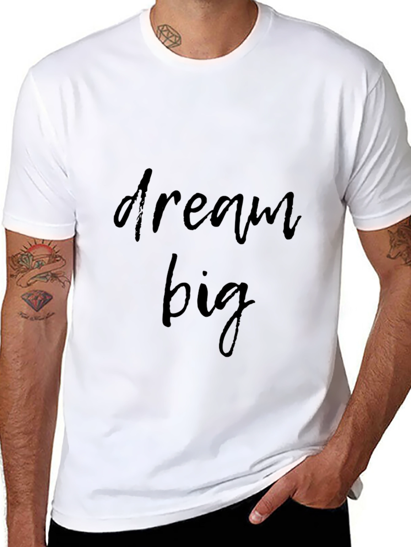 Dream Big Black Graphic Tee