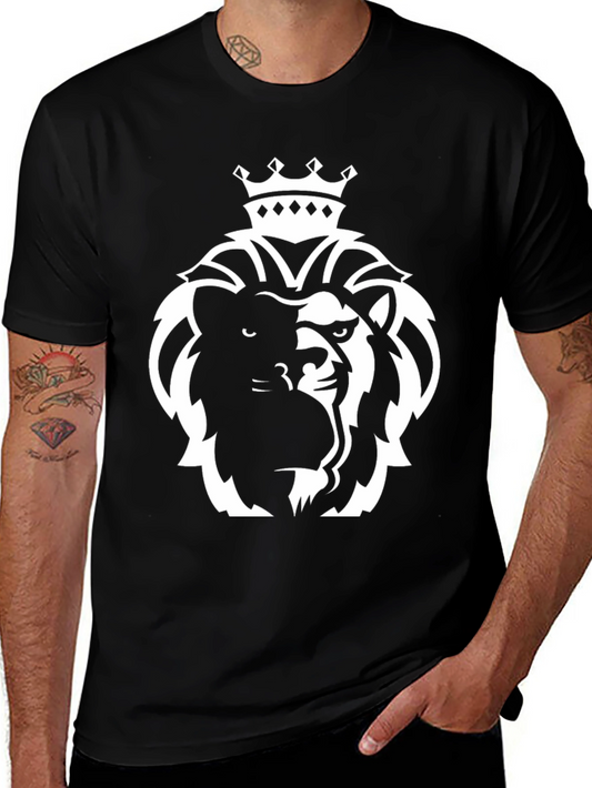 Lion King Graphic Tee - Black Cotton T-Shirt