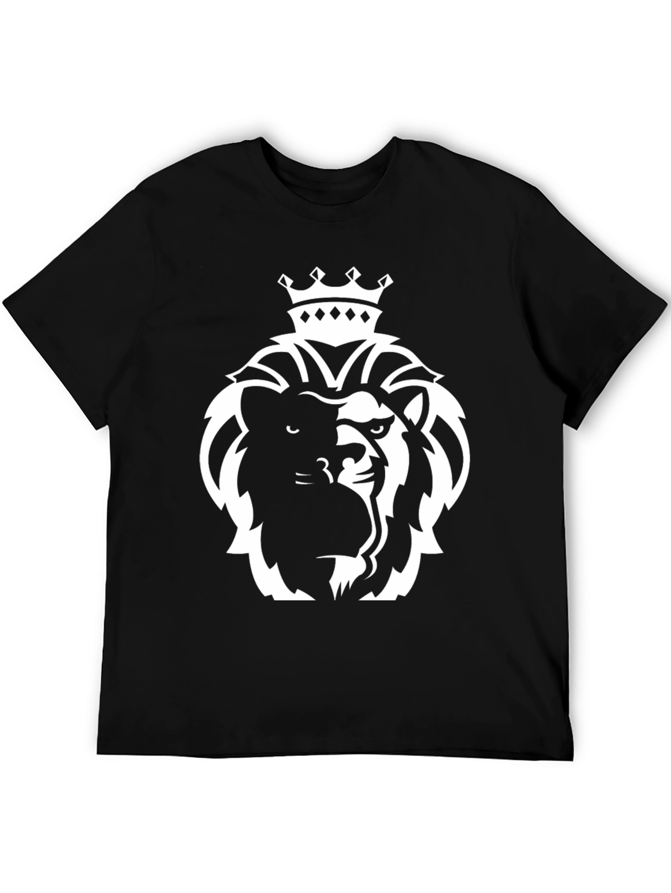 Lion King Graphic Tee - Black Cotton T-Shirt