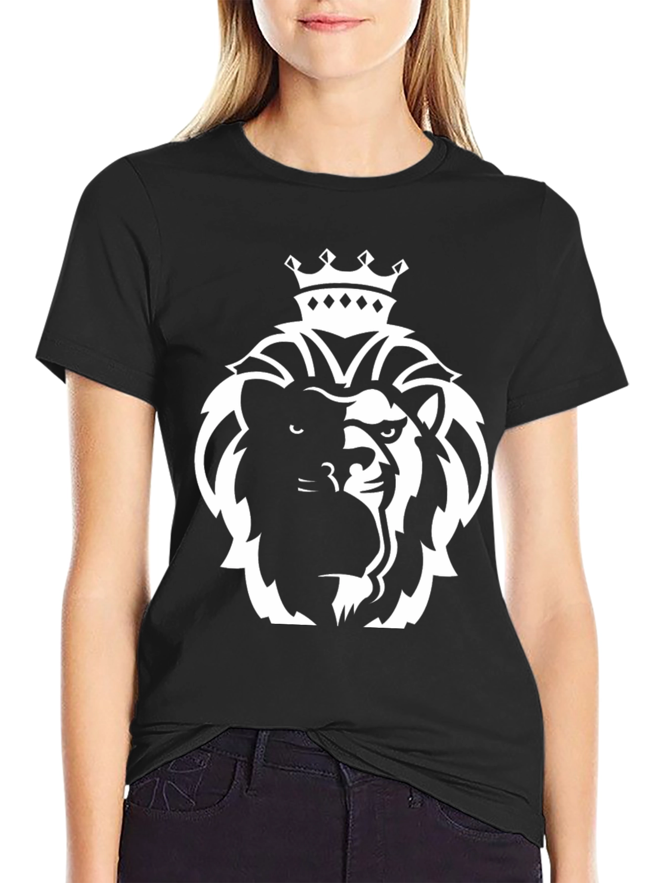 Lion King Graphic Tee - Black Cotton T-Shirt