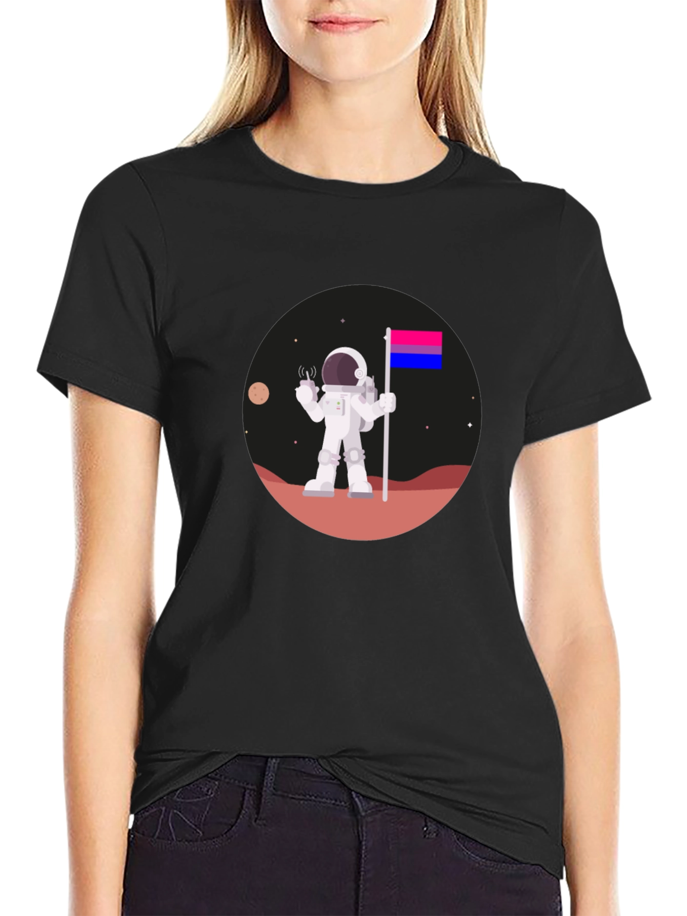 Bisexual Astronaut T-Shirt - Space Pride