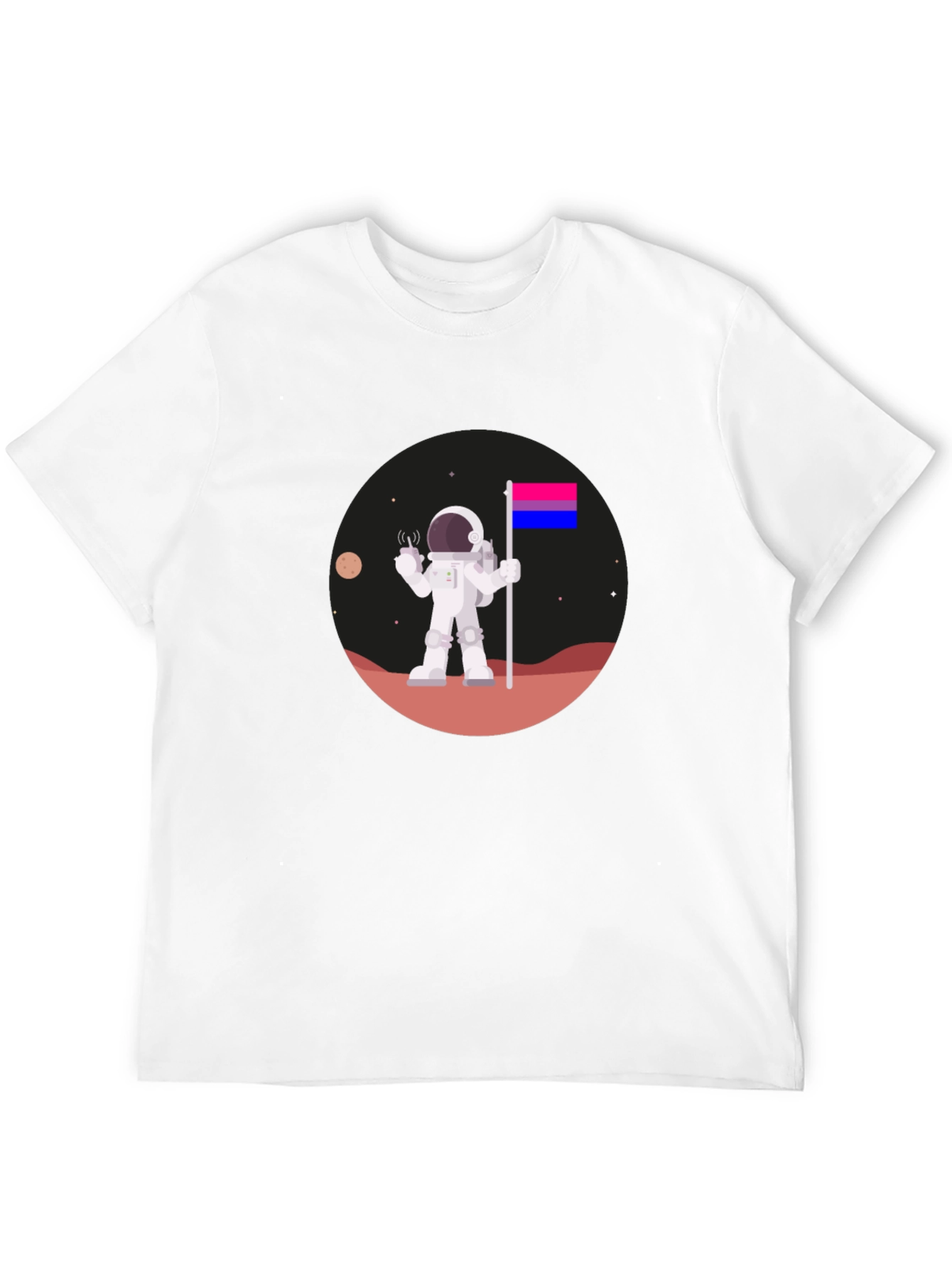 Bisexual Astronaut T-Shirt - Space Pride