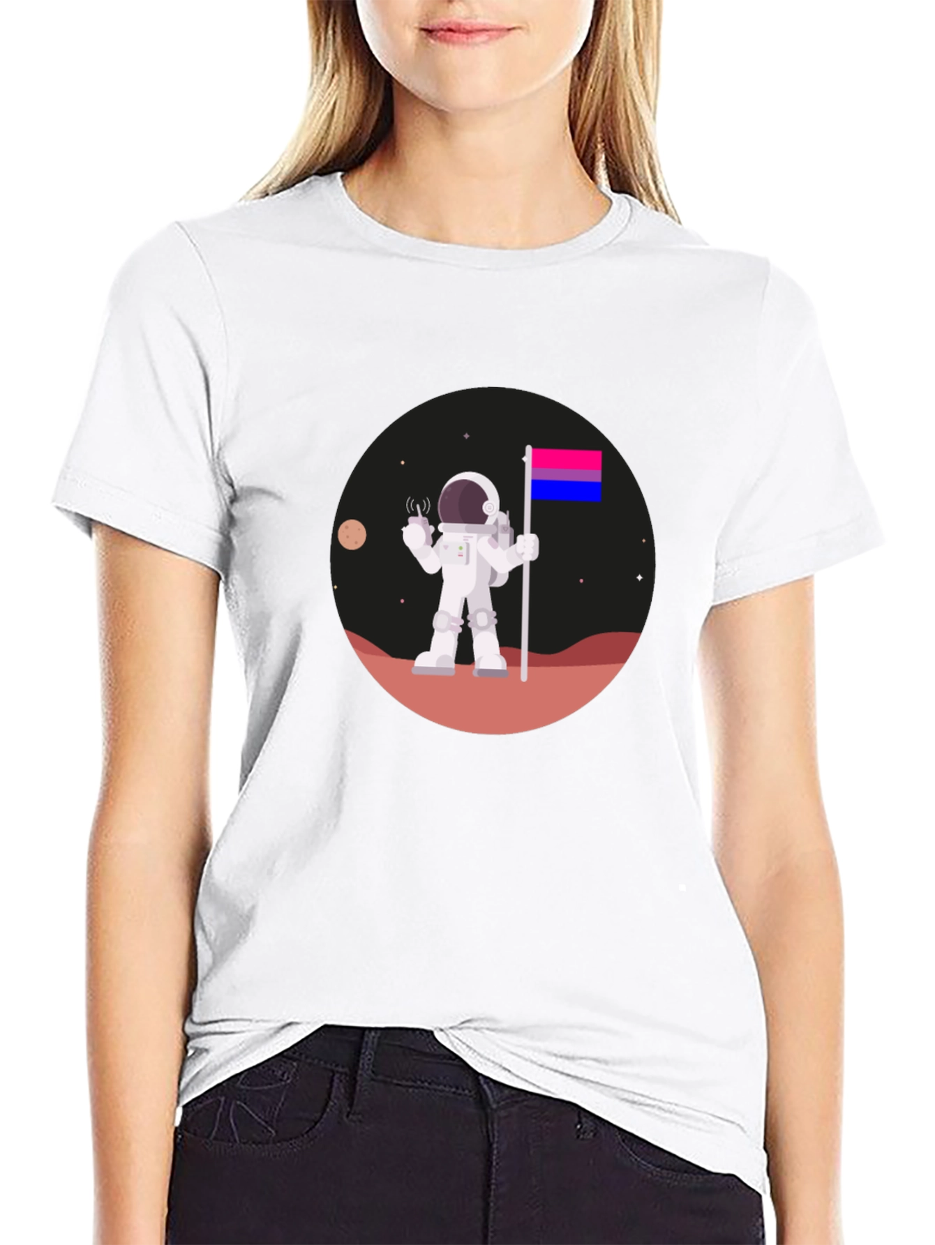 Bisexual Astronaut T-Shirt - Space Pride