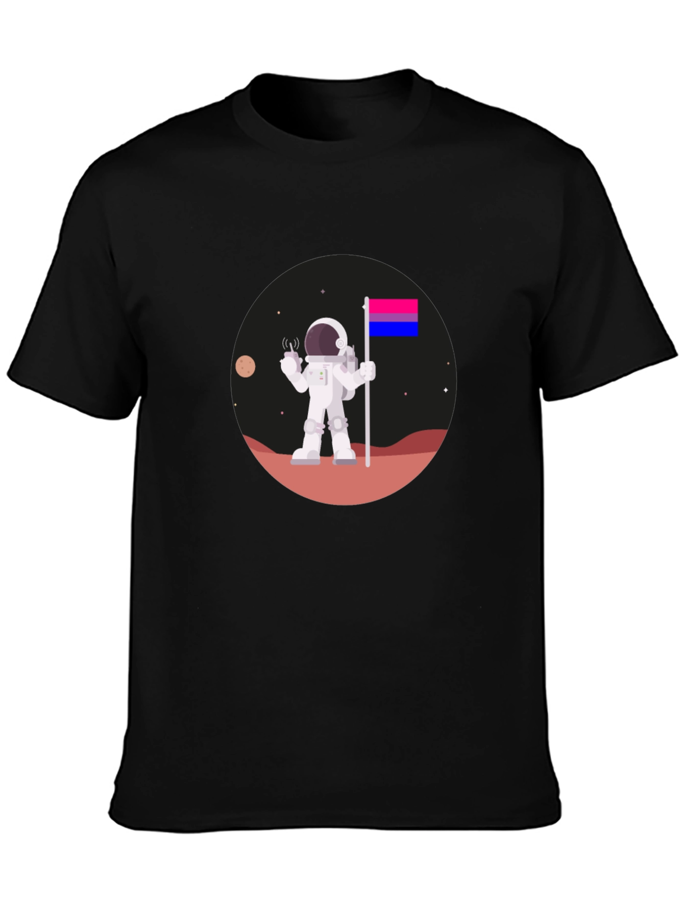 Bisexual Astronaut T-Shirt - Space Pride