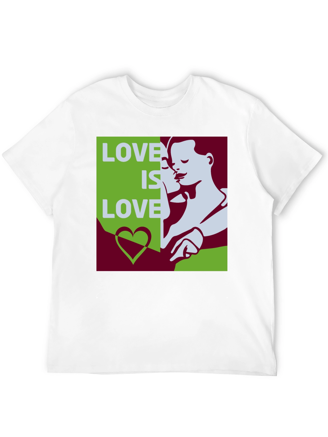 Love Is Love Graphic Tee - Black Cotton Blend