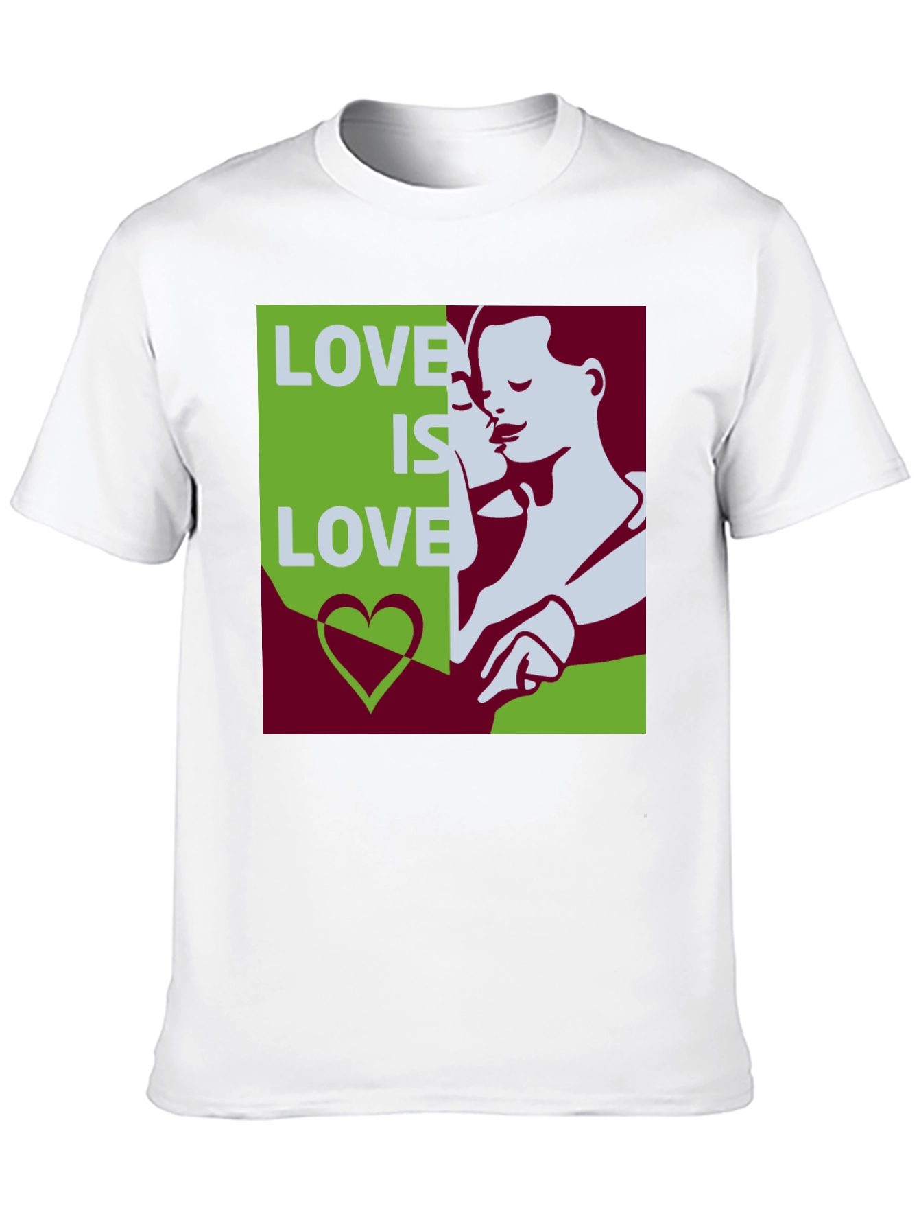 Love Is Love Graphic Tee - Black Cotton Blend