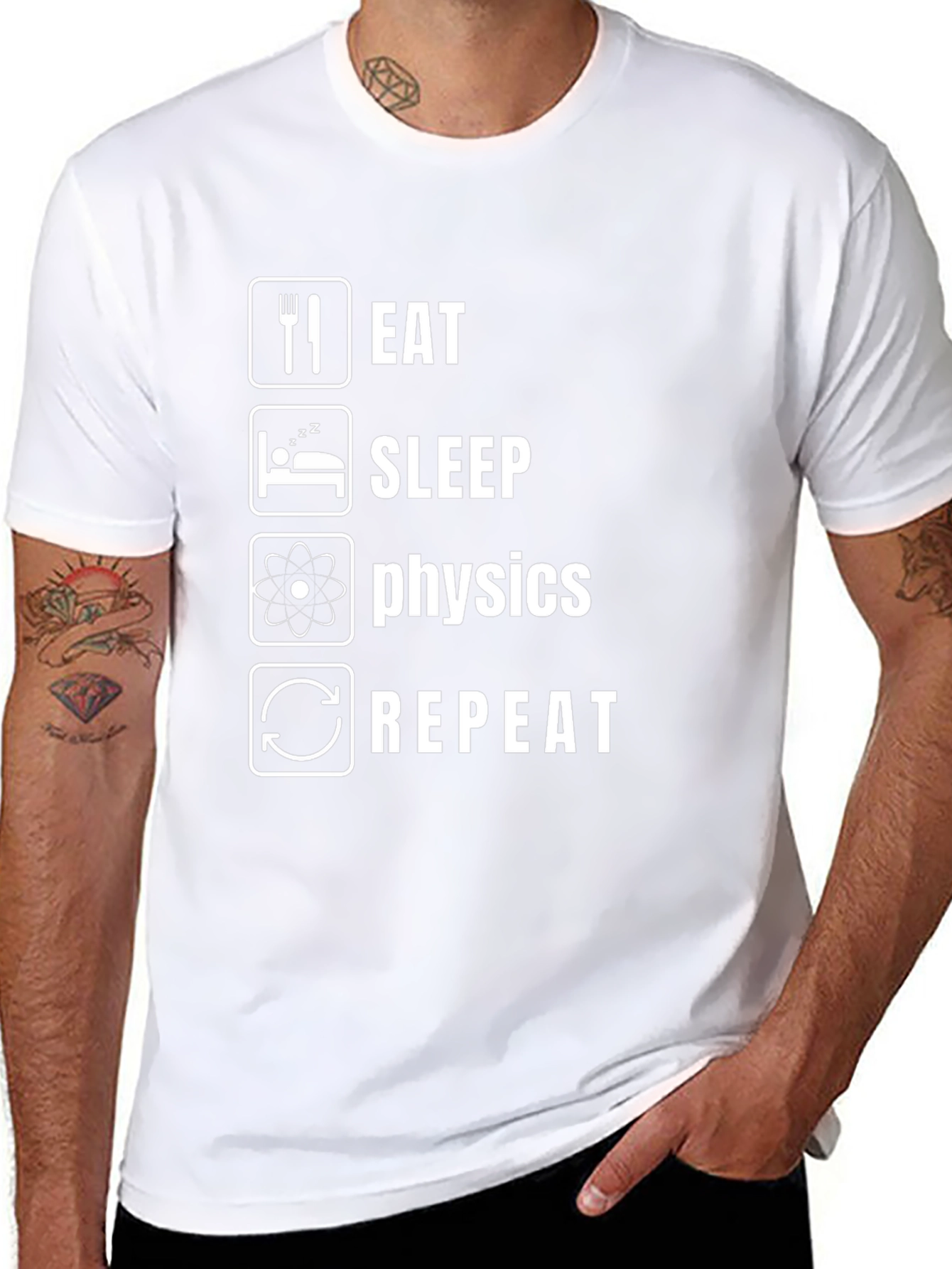 Eat Sleep Physics Repeat Funny T-Shirt