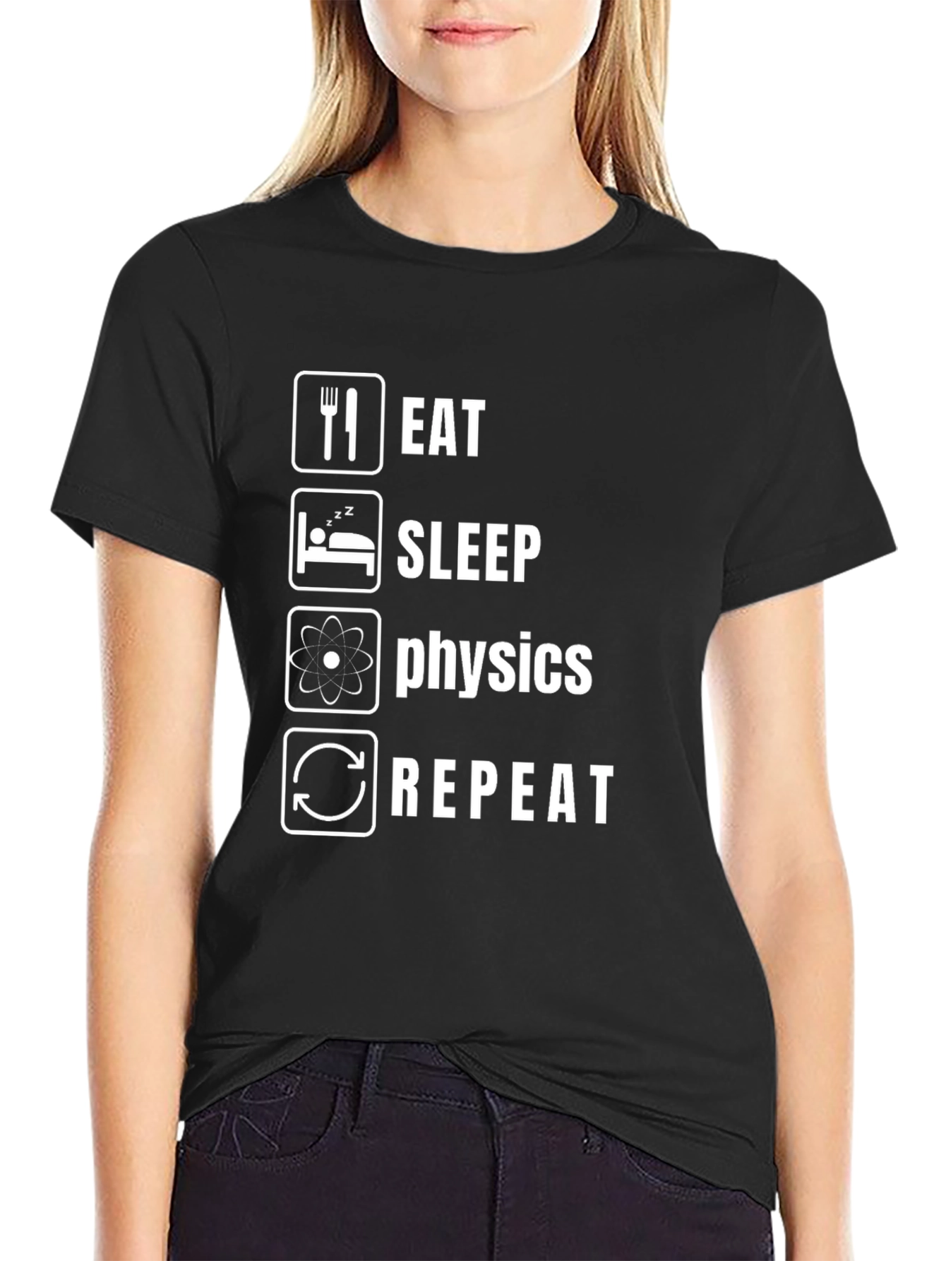Eat Sleep Physics Repeat Funny T-Shirt