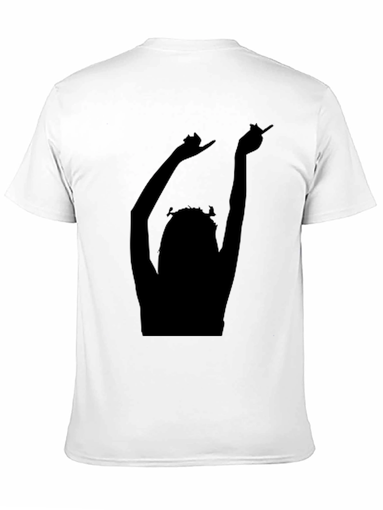 Silhouette Graphic Tee - Black Cotton Comfort Fit