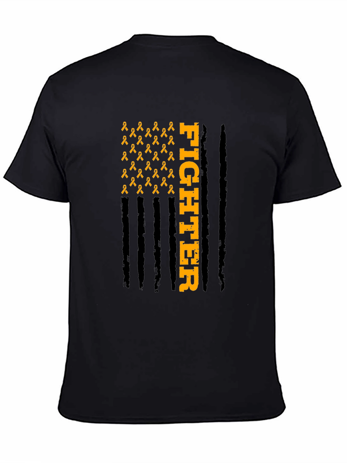 Fighter Ribbon Graphic Tee - Awareness T-Shirt