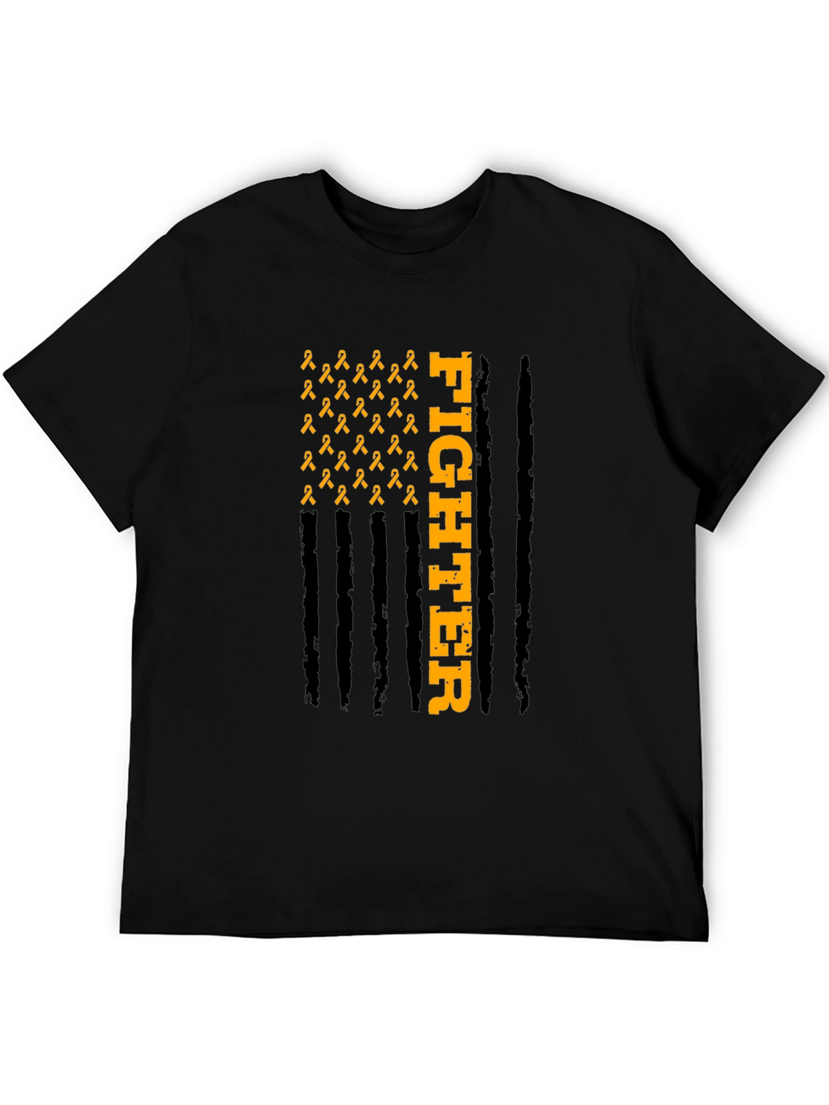 Fighter Ribbon Graphic Tee - Awareness T-Shirt