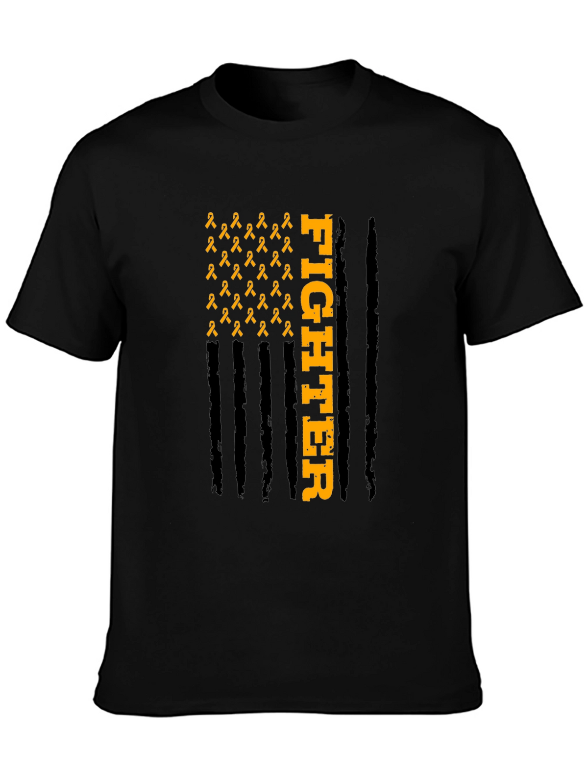 Fighter Ribbon Graphic Tee - Awareness T-Shirt
