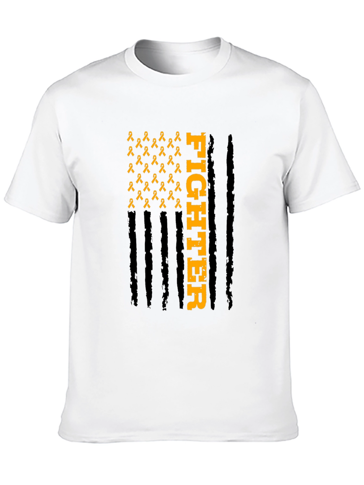 Fighter Ribbon Graphic Tee - Awareness T-Shirt