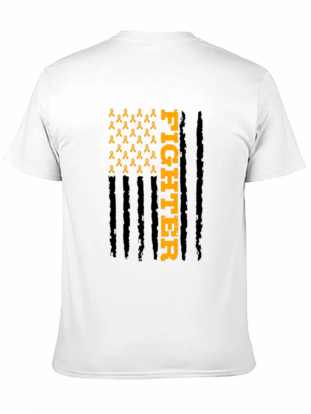 Fighter Ribbon Graphic Tee - Awareness T-Shirt