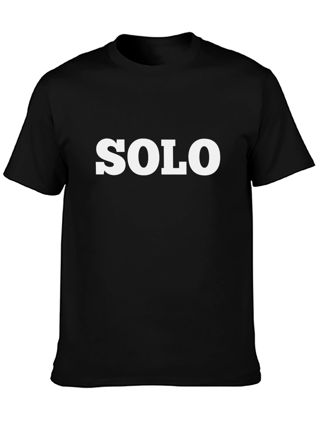 SOLO Graphic Tee - Black Crew Neck T-Shirt