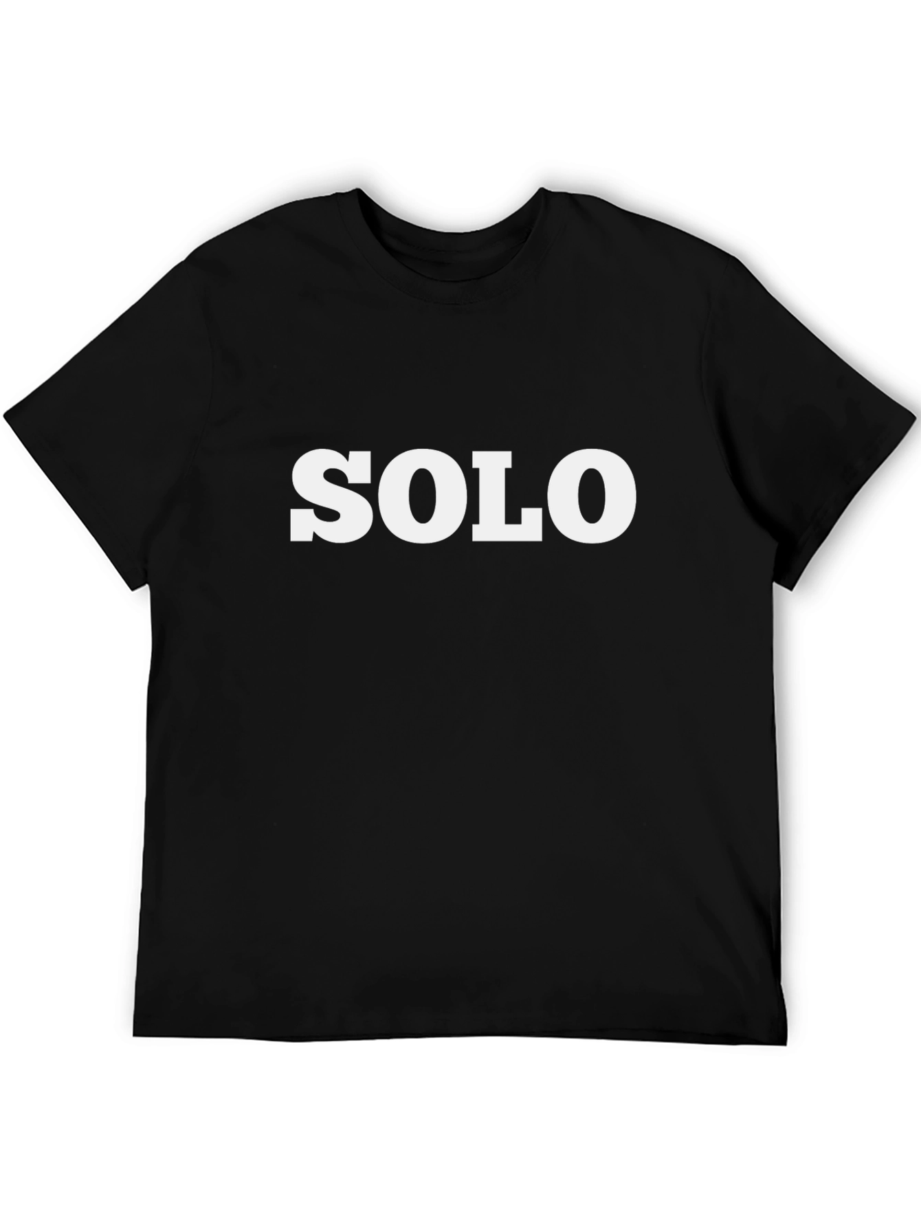 SOLO Graphic Tee - Black Crew Neck T-Shirt