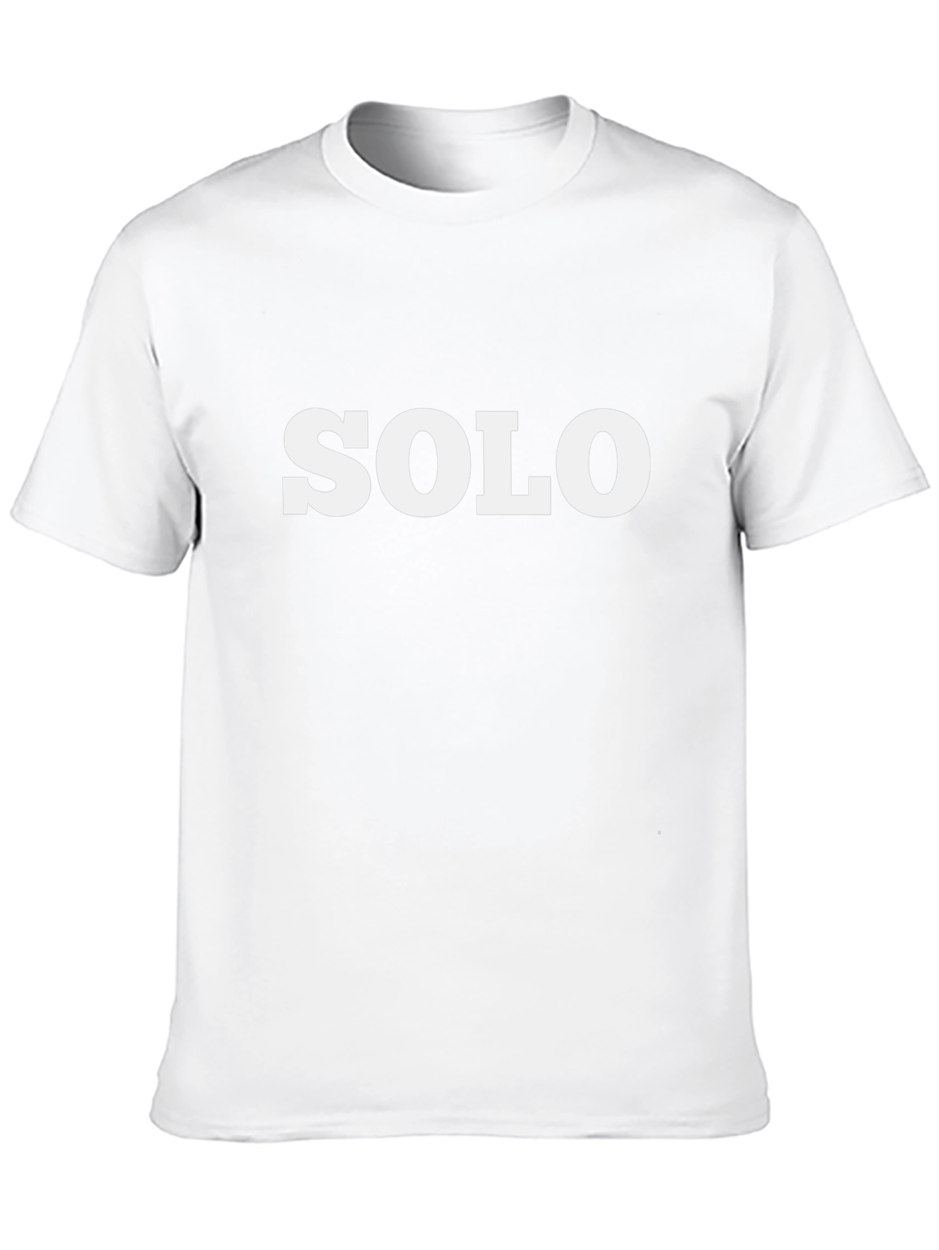 SOLO Graphic Tee - Black Crew Neck T-Shirt