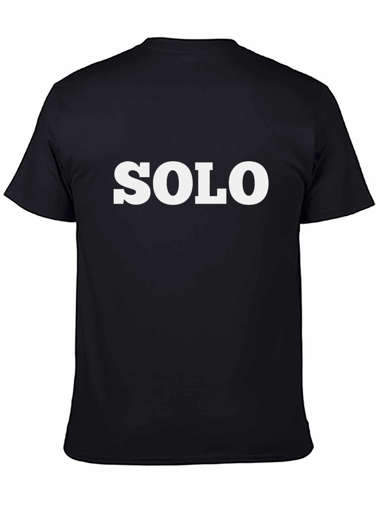 SOLO Graphic Tee - Black Crew Neck T-Shirt