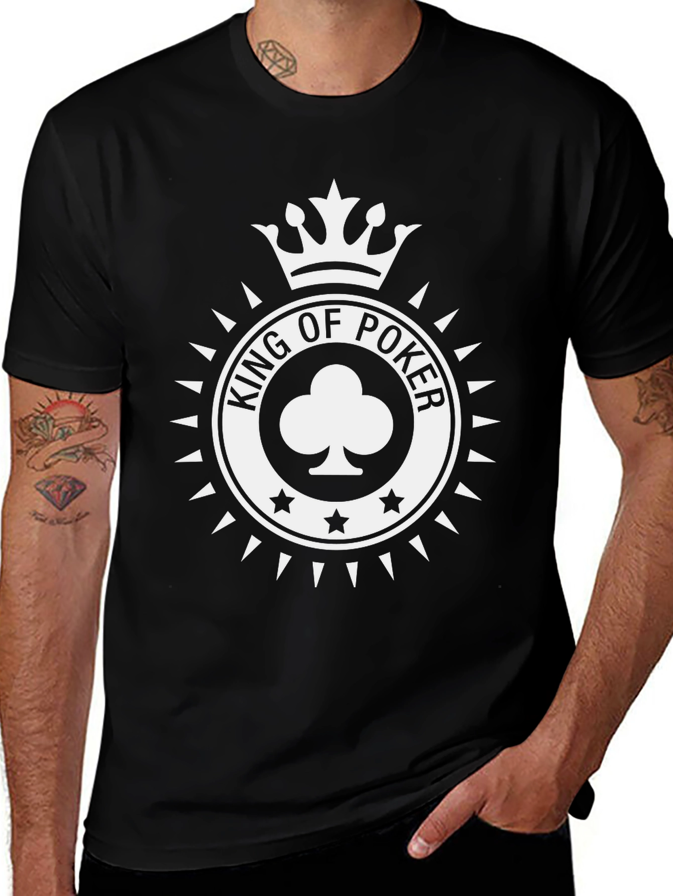 King of Poker Graphic Tee - Black