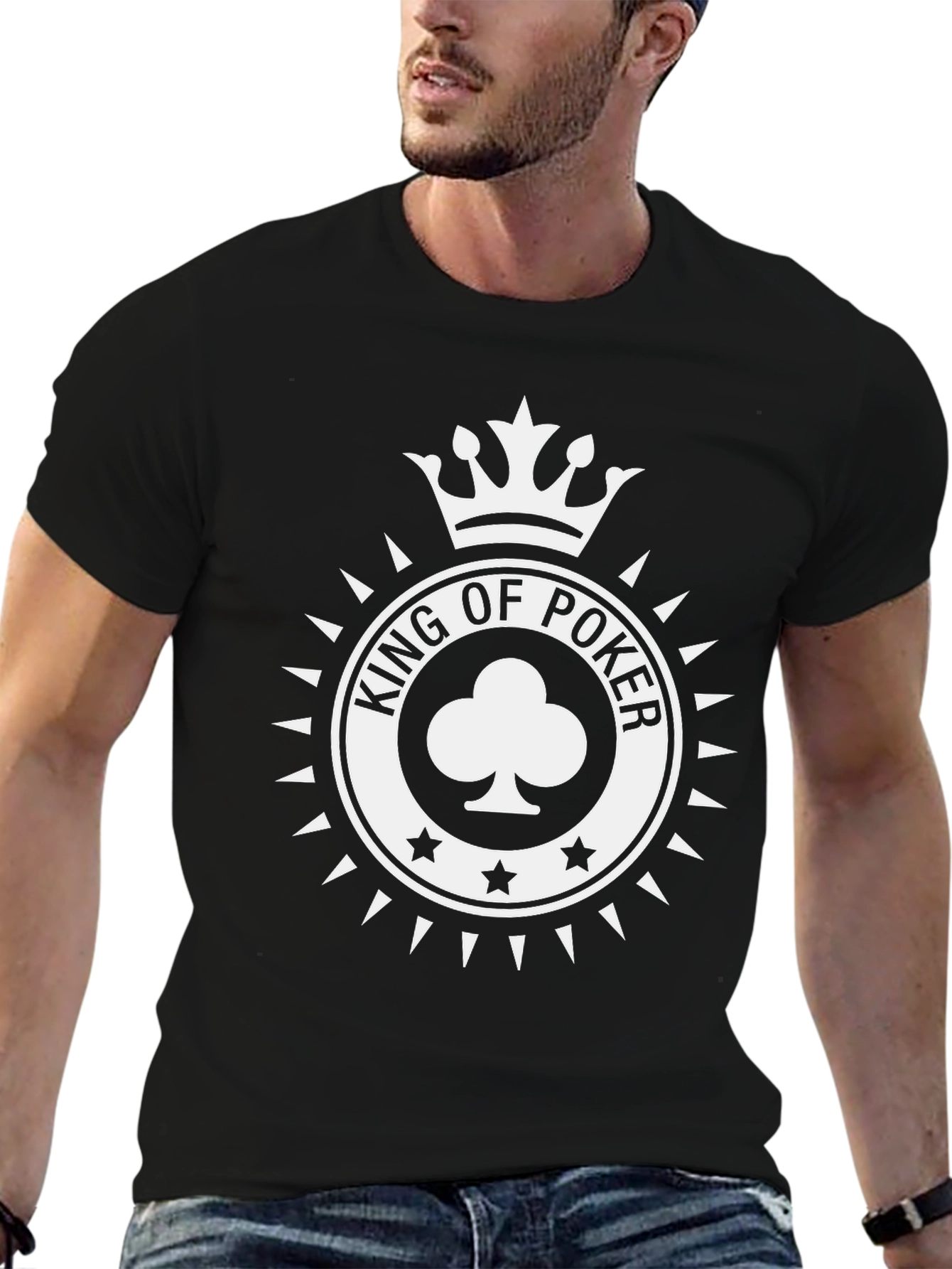 King of Poker Graphic Tee - Black