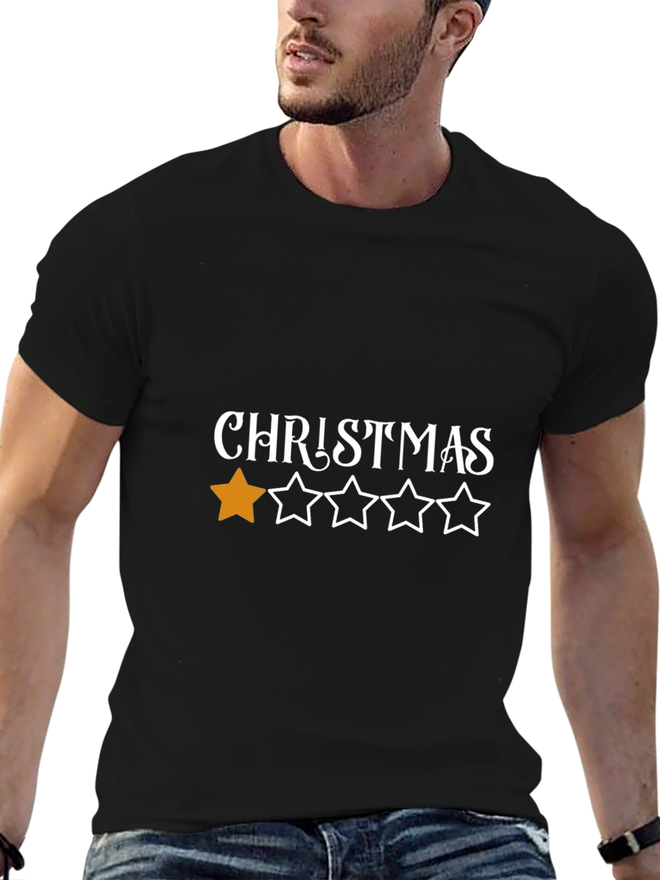 One Star Christmas T-Shirt - Holiday Humor