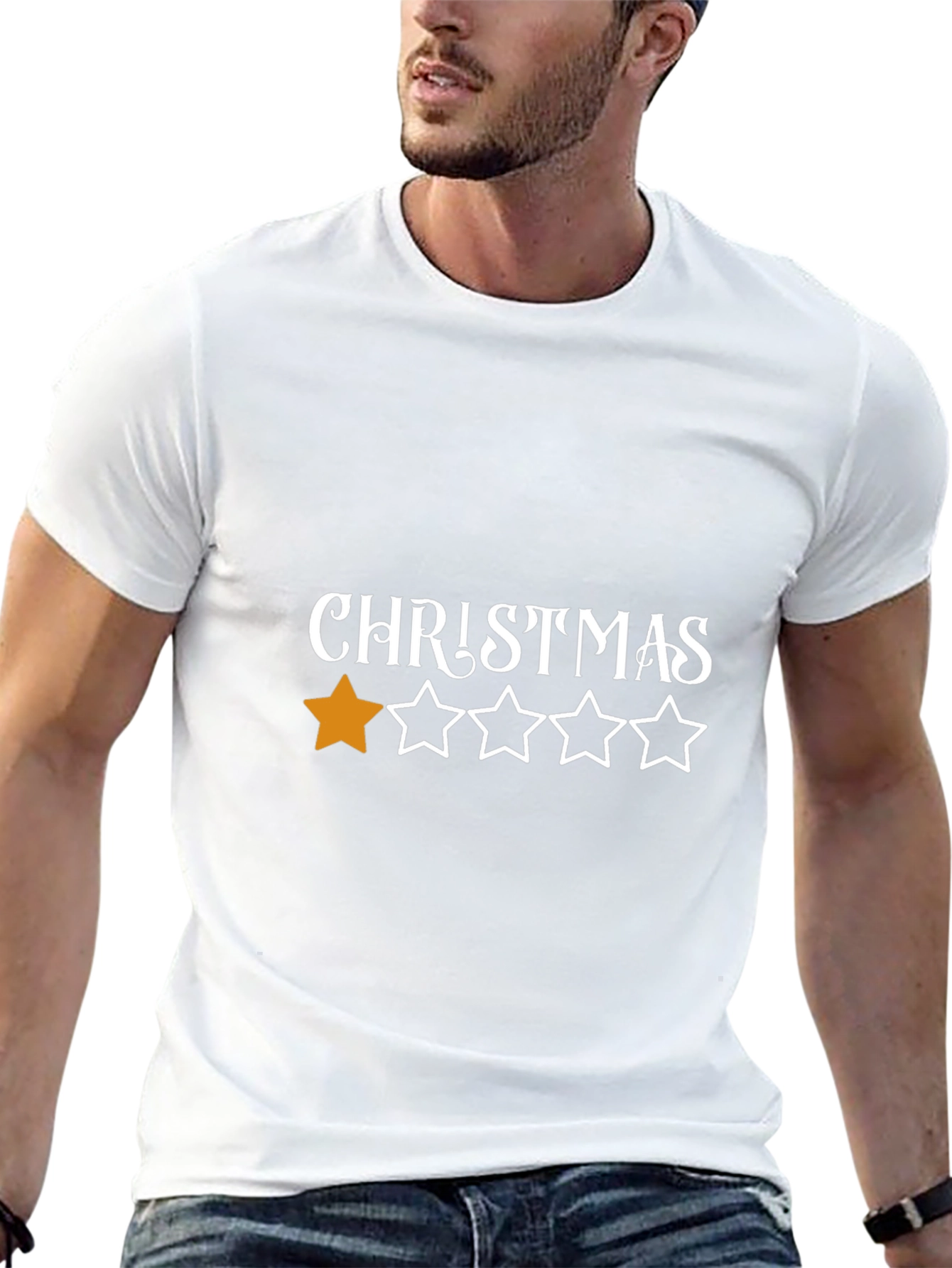 One Star Christmas T-Shirt - Holiday Humor
