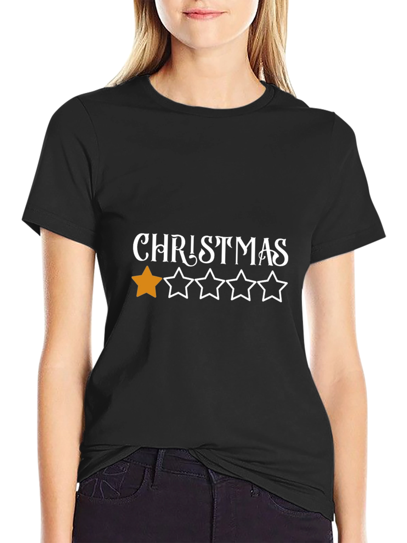 One Star Christmas T-Shirt - Holiday Humor