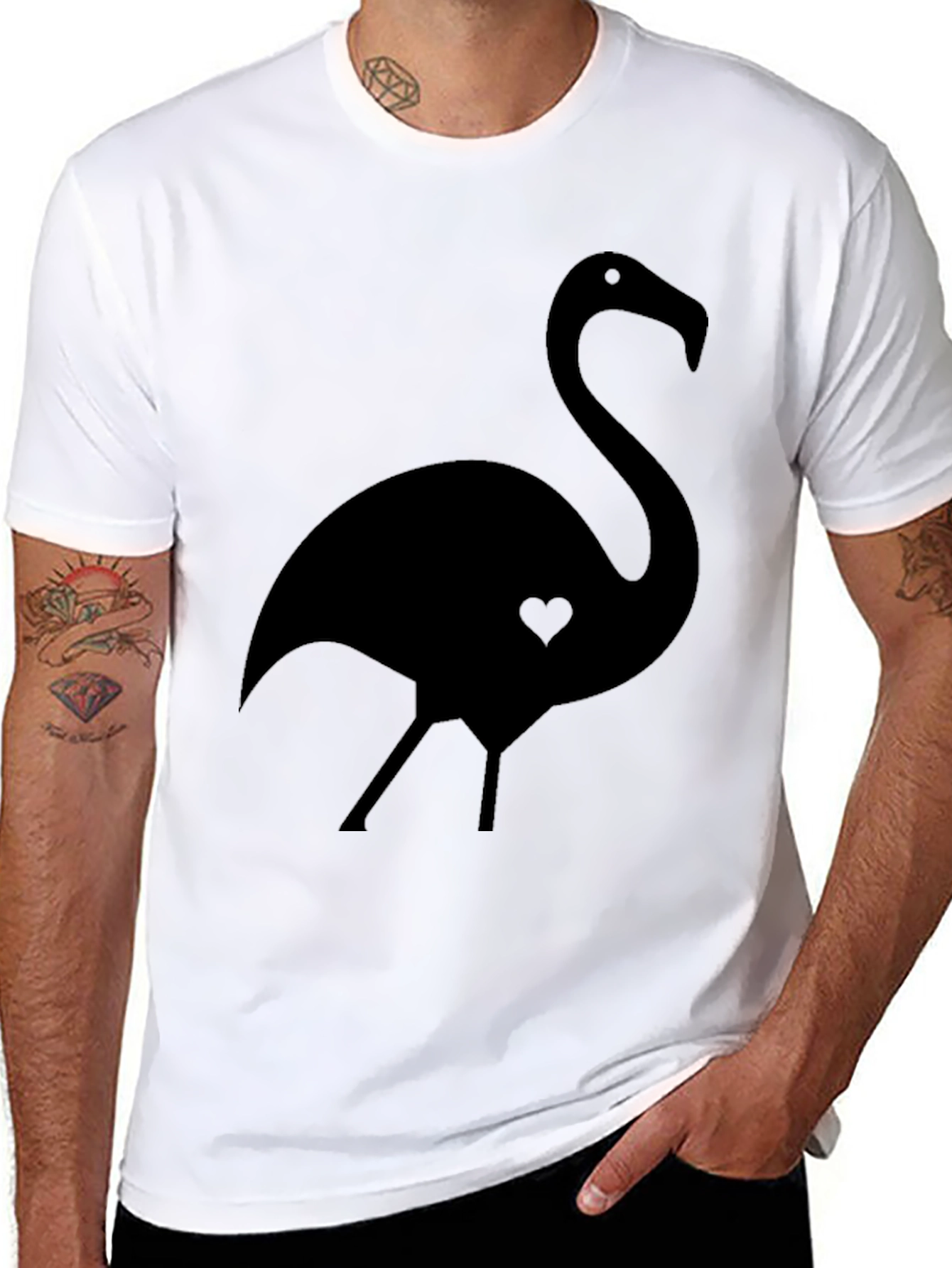 Black Flamingo Tee - Stylish & Unique Design