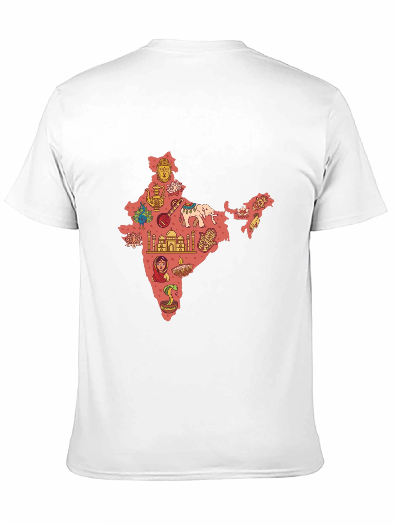 India Map Print T-Shirt