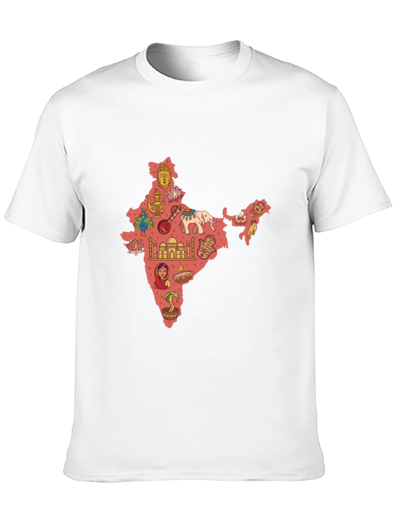 India Map Print T-Shirt