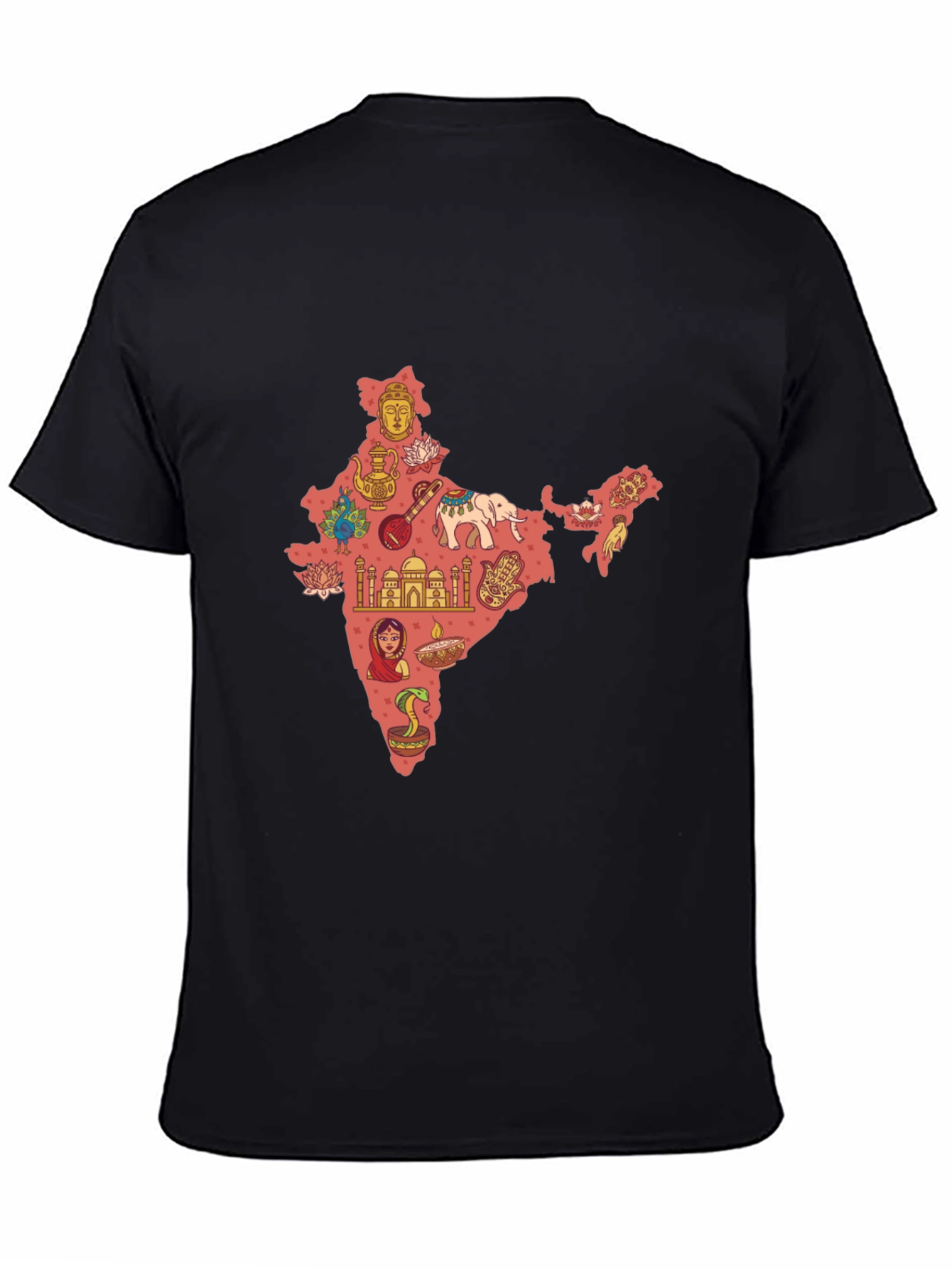 India Map Print T-Shirt