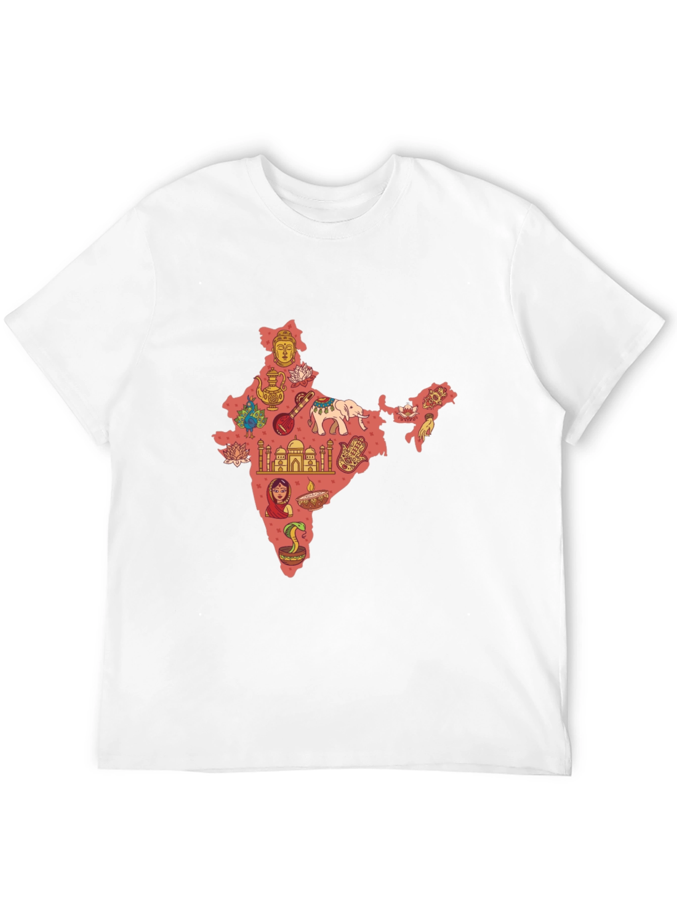 India Map Print T-Shirt