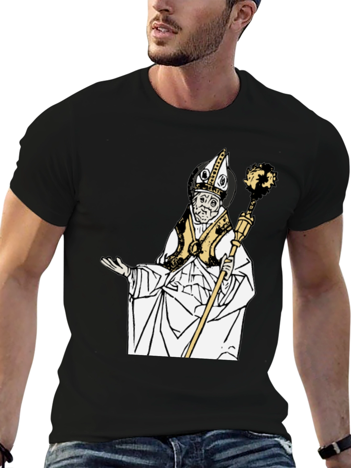 Saint Nicholas Graphic T-Shirt - Unisex Black Tee