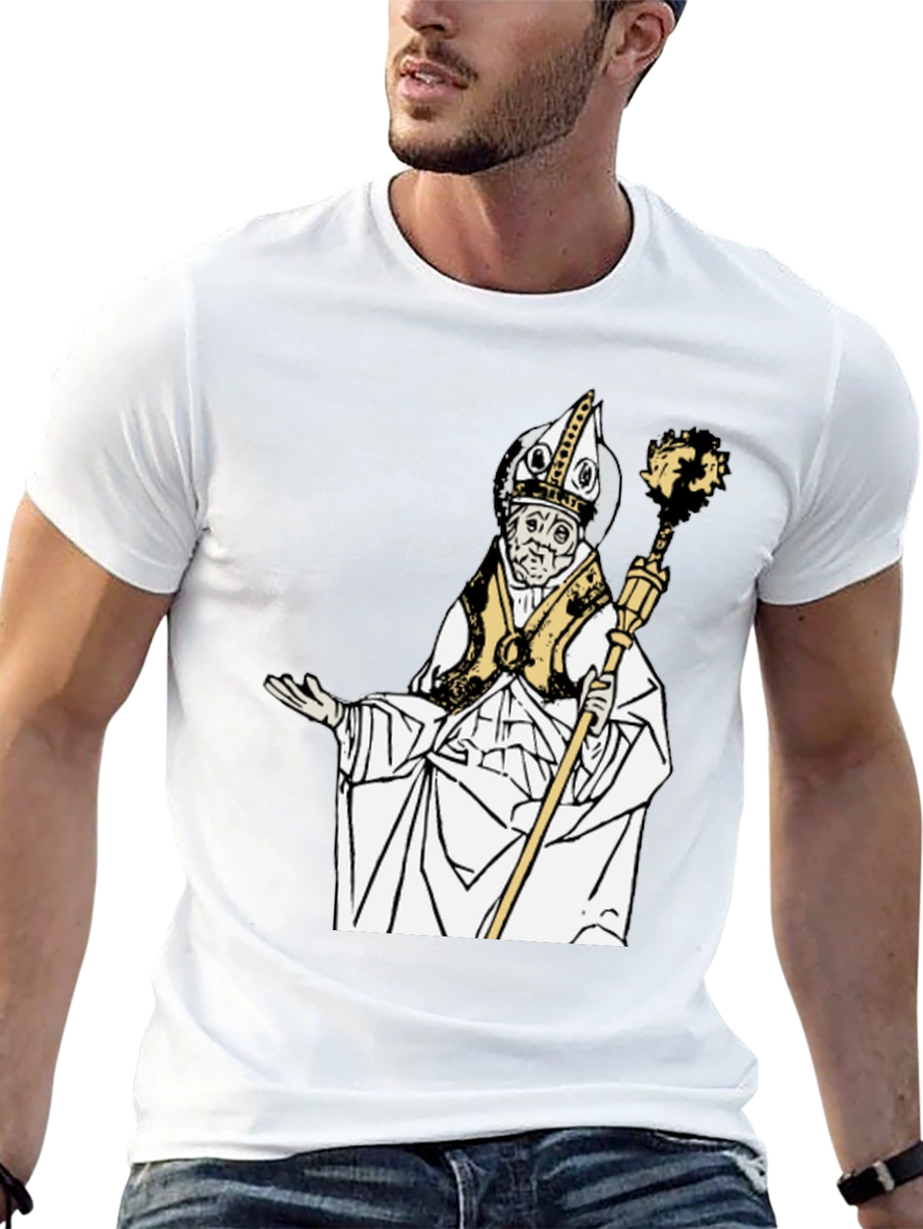 Saint Nicholas Graphic T-Shirt - Unisex Black Tee