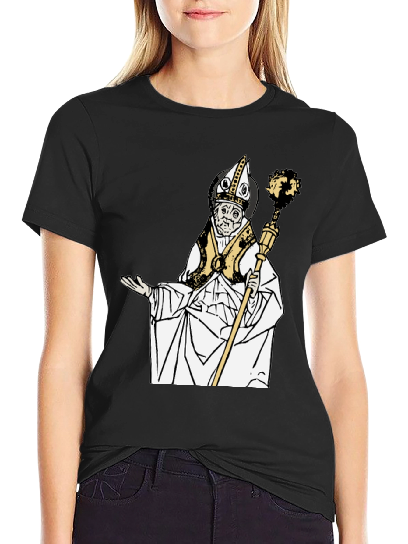 Saint Nicholas Graphic T-Shirt - Unisex Black Tee