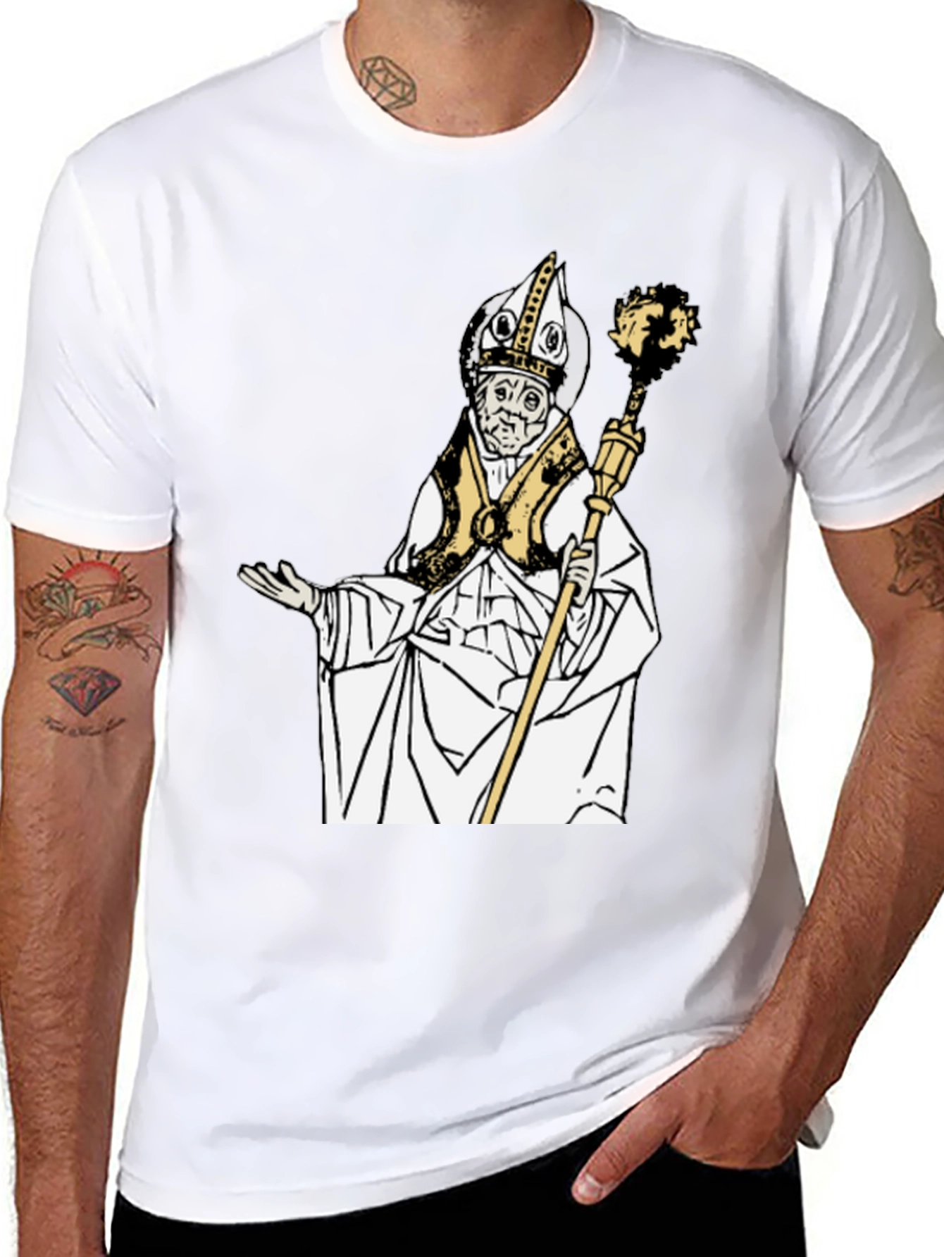 Saint Nicholas Graphic T-Shirt - Unisex Black Tee
