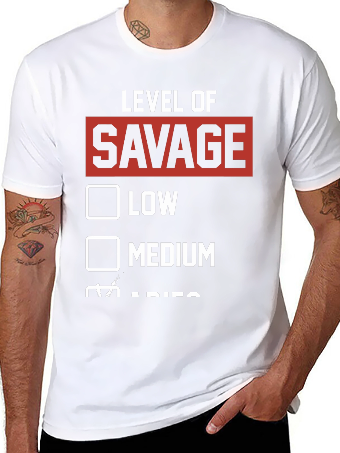Level of Savage Graphic Tee - Black