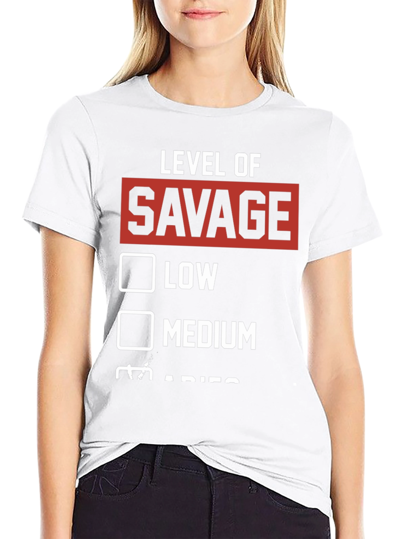 Level of Savage Graphic Tee - Black