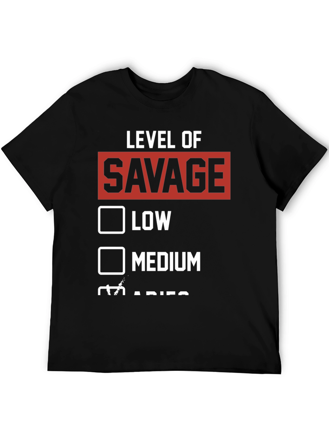 Level of Savage Graphic Tee - Black
