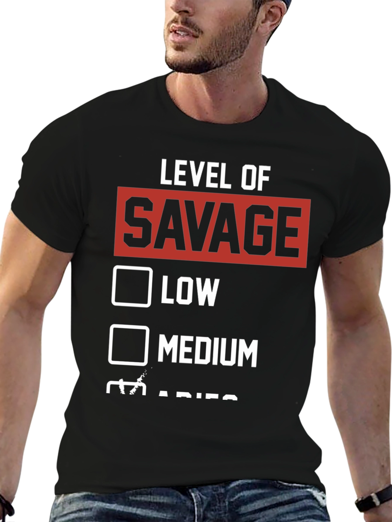 Level of Savage Graphic Tee - Black