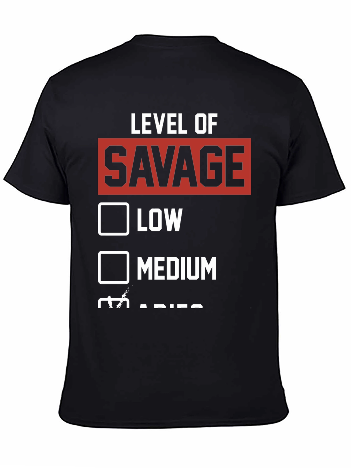 Level of Savage Graphic Tee - Black