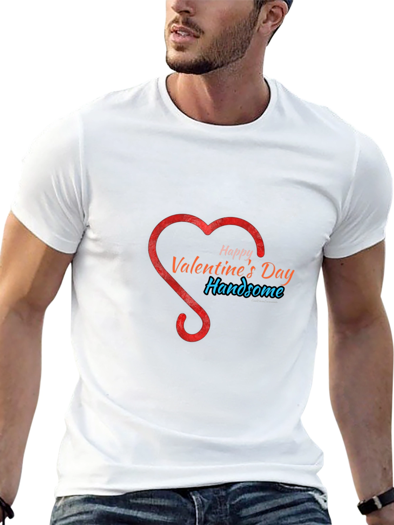 Valentines Day Handsome Graphic T-Shirt