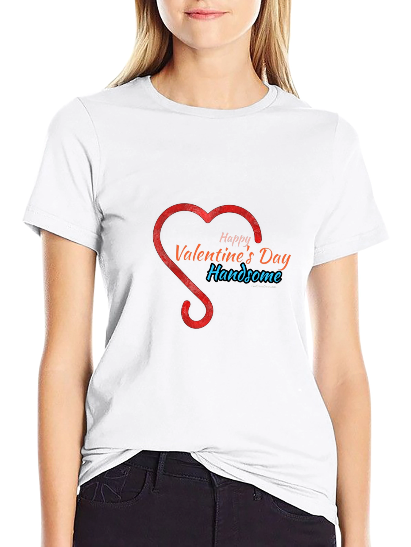 Valentines Day Handsome Graphic T-Shirt
