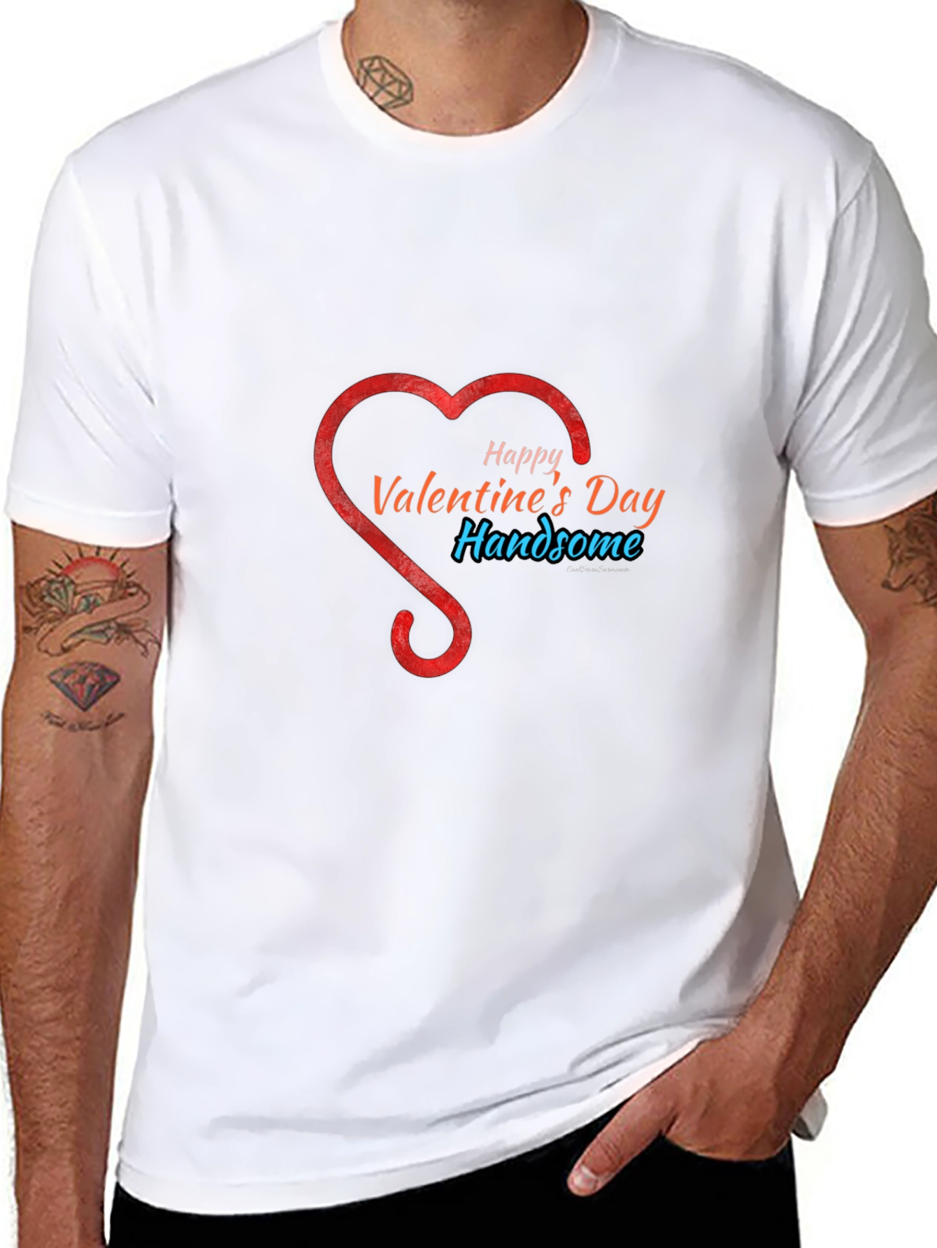 Valentines Day Handsome Graphic T-Shirt
