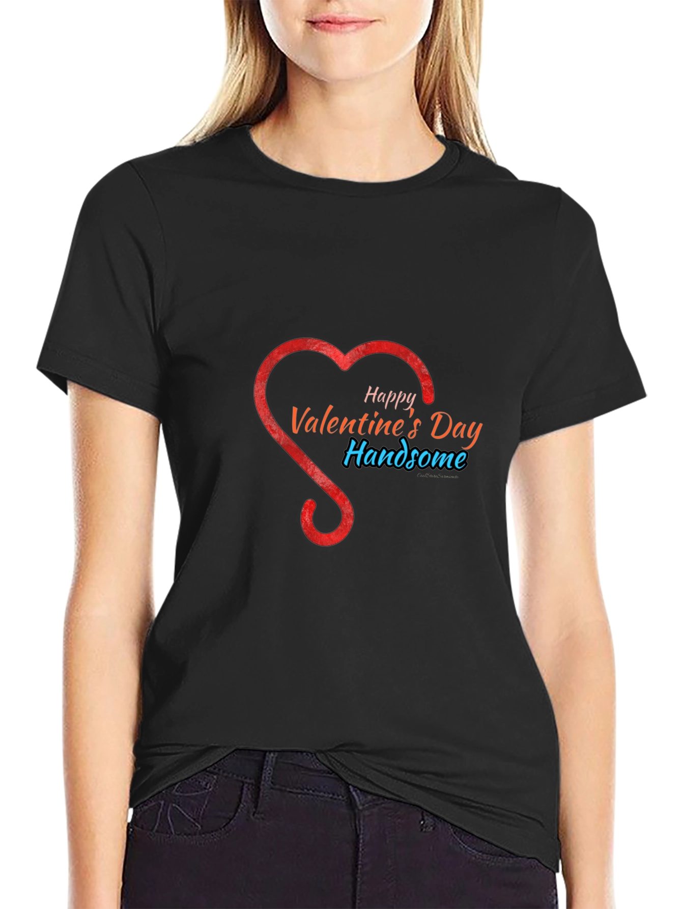 Valentines Day Handsome Graphic T-Shirt
