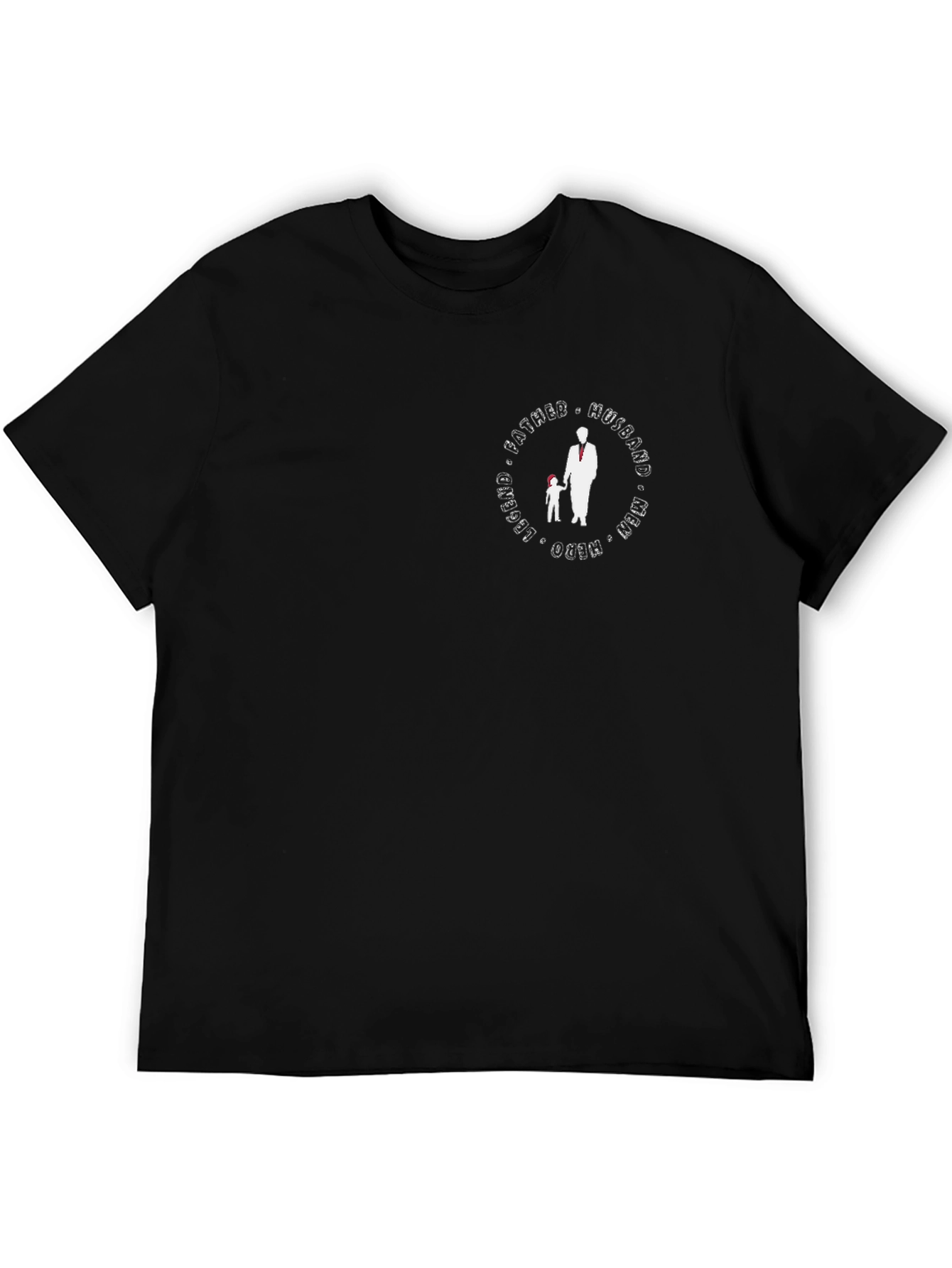 Father Husband Legend Man - Black Graphic Tee